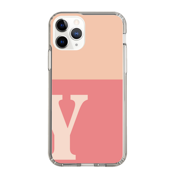 Slim Protection Case［ Original - initial two tone - Y pink ］