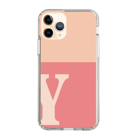 Slim Protection Case［ Original - initial two tone - Y pink ］