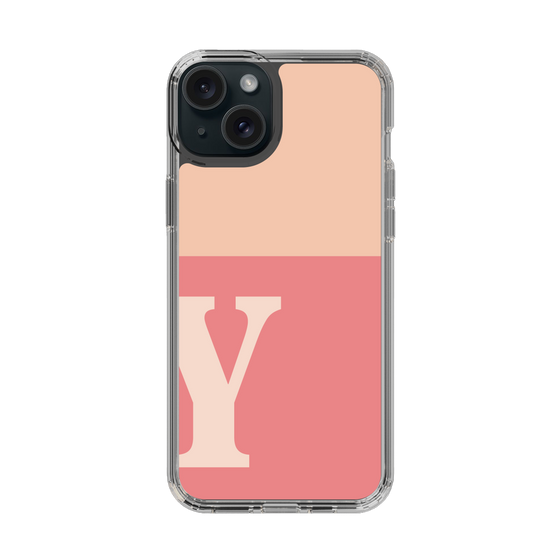 Slim Protection Case［ Original - initial two tone - Y pink ］