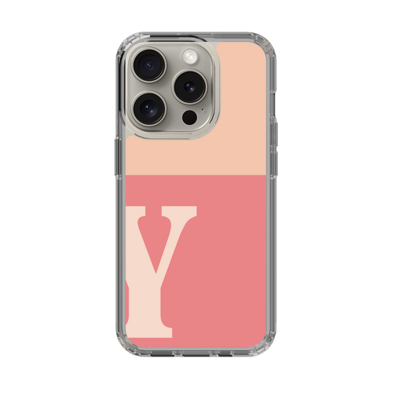 Slim Protection Case［ Original - initial two tone - Y pink ］