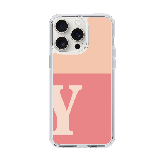 Slim Protection Case［ Original - initial two tone - Y pink ］