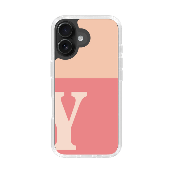 Slim Protection Case［ オリジナル - initial two tone - Y pink ］