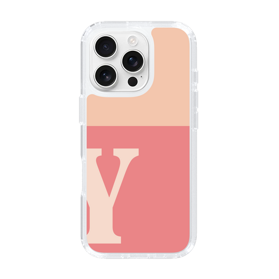 Slim Protection Case［ オリジナル - initial two tone - Y pink ］