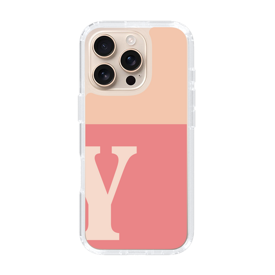 Slim Protection Case［ オリジナル - initial two tone - Y pink ］