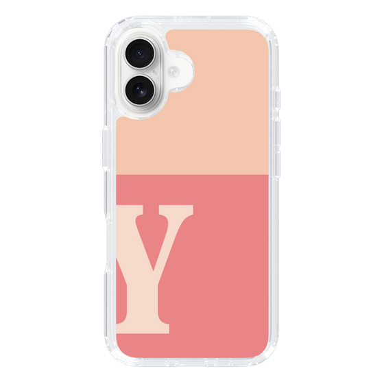 Slim Protection Case［ オリジナル - initial two tone - Y pink ］