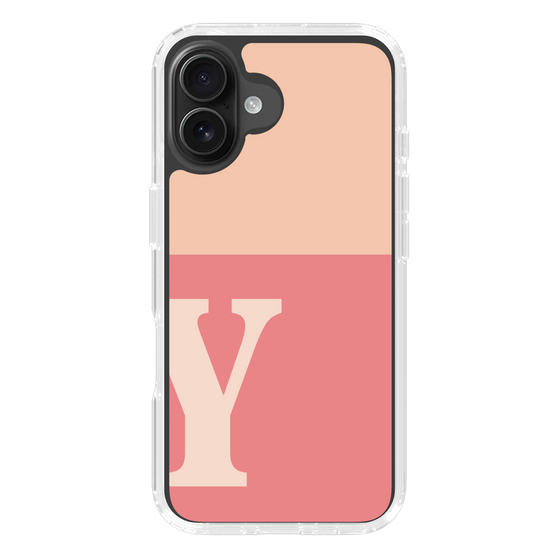 Slim Protection Case［ オリジナル - initial two tone - Y pink ］