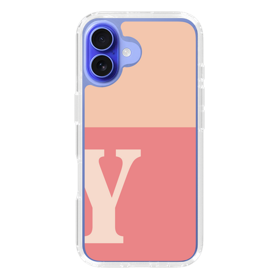 Slim Protection Case［ オリジナル - initial two tone - Y pink ］