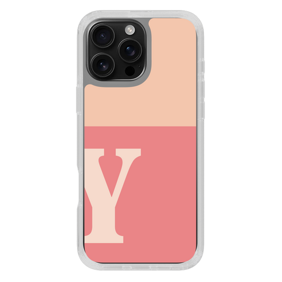 Slim Protection Case［ オリジナル - initial two tone - Y pink ］