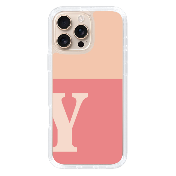 Slim Protection Case［ オリジナル - initial two tone - Y pink ］