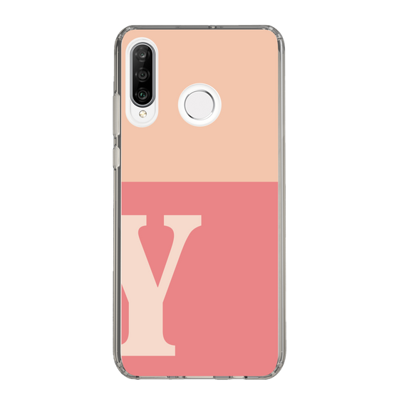 Slim Protection Case［ Original - initial two tone - Y pink ］