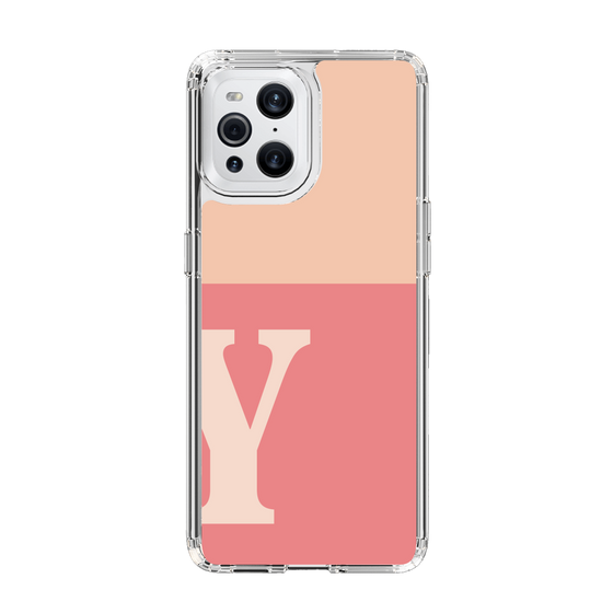 Slim Protection Case［ Original - initial two tone - Y pink ］