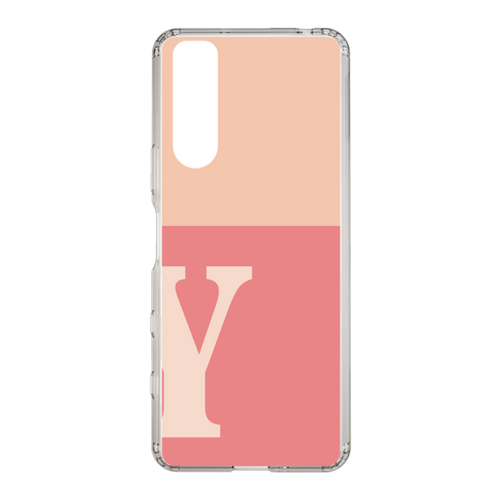 Slim Protection Case［ Original - initial two tone - Y pink ］