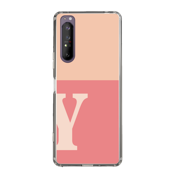 Slim Protection Case［ Original - initial two tone - Y pink ］