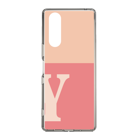 Slim Protection Case［ Original - initial two tone - Y pink ］