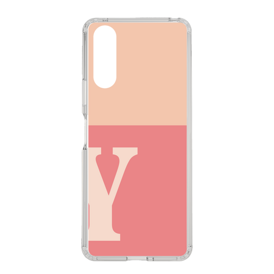 Slim Protection Case［ Original - initial two tone - Y pink ］