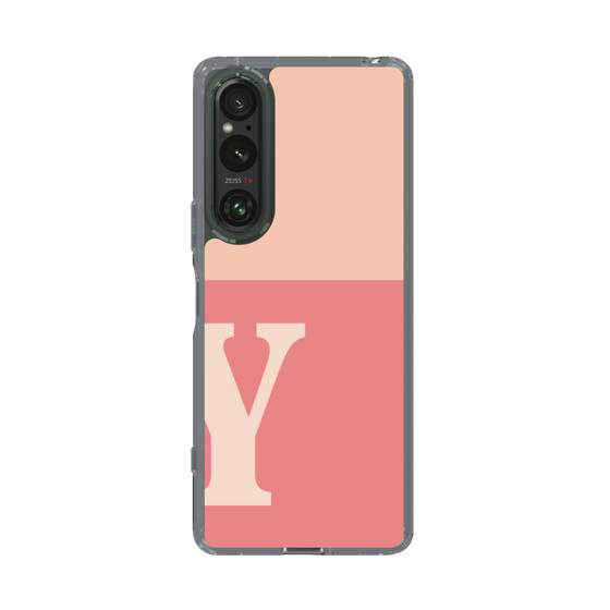 Slim Protection Case［ Original - initial two tone - Y pink ］
