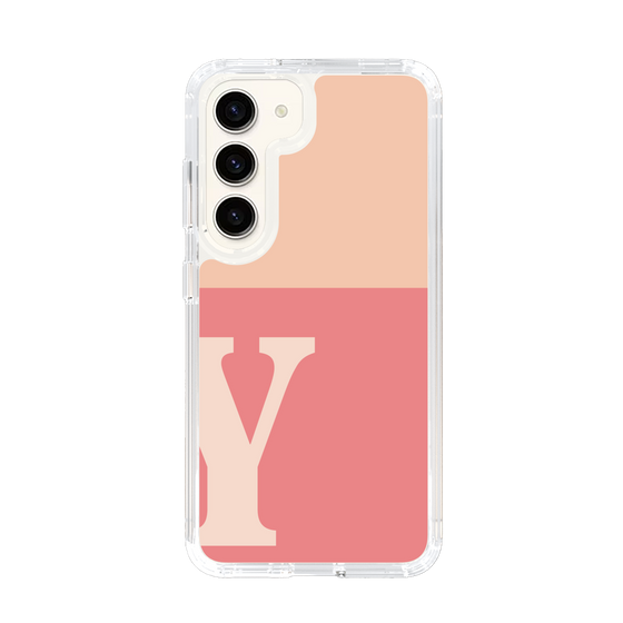 Slim Protection Case［ Original - initial two tone - Y pink ］