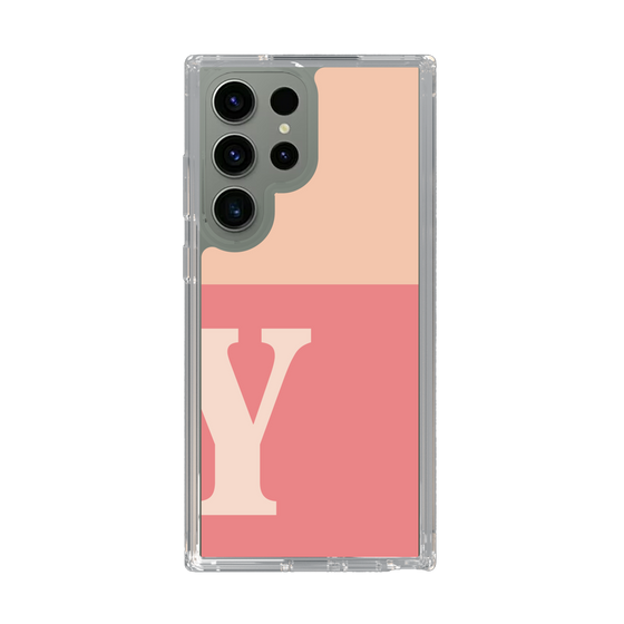 Slim Protection Case［ Original - initial two tone - Y pink ］