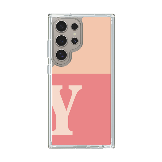 Slim Protection Case［ Original - initial two tone - Y pink ］