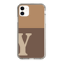 Slim Protection Case［ Original - initial two tone - Y brown ］