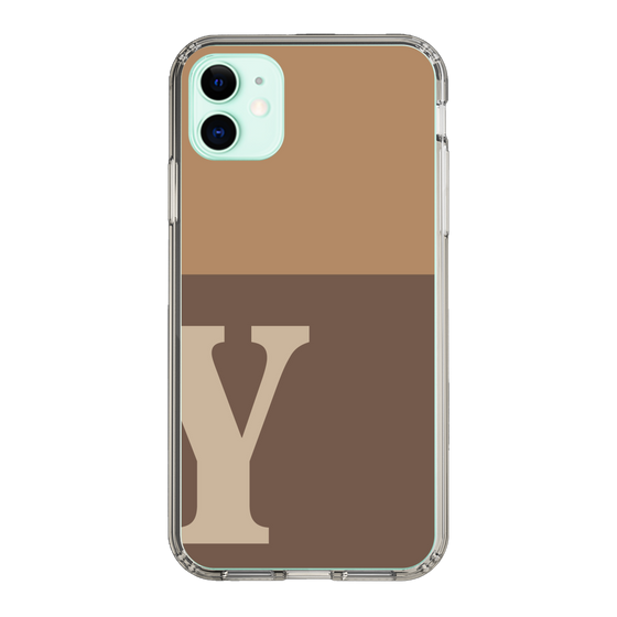 Slim Protection Case［ Original - initial two tone - Y brown ］