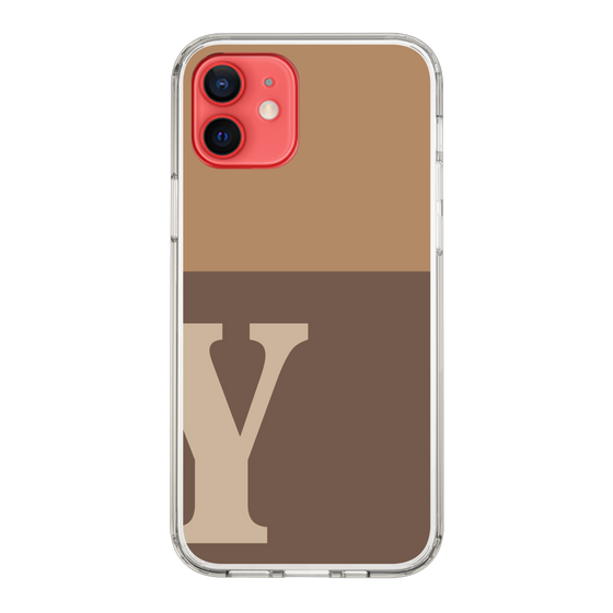 Slim Protection Case［ Original - initial two tone - Y brown ］