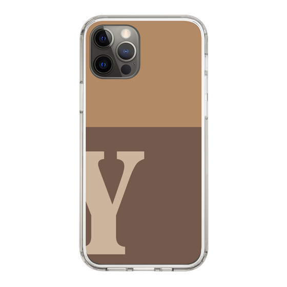 Slim Protection Case［ Original - initial two tone - Y brown ］