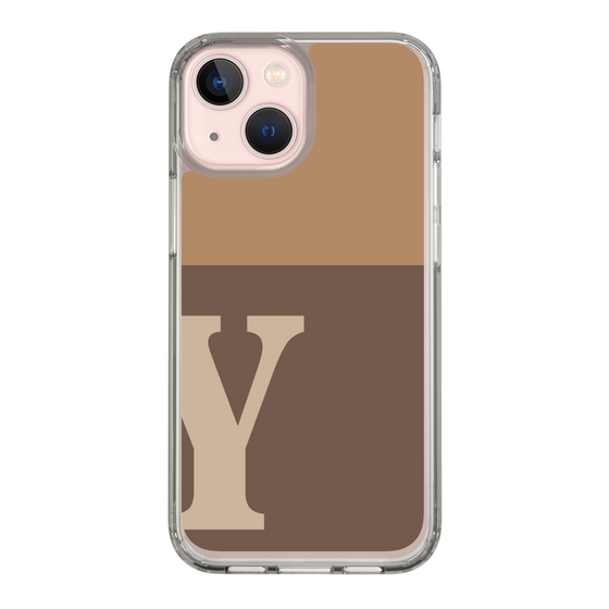 Slim Protection Case［ Original - initial two tone - Y brown ］