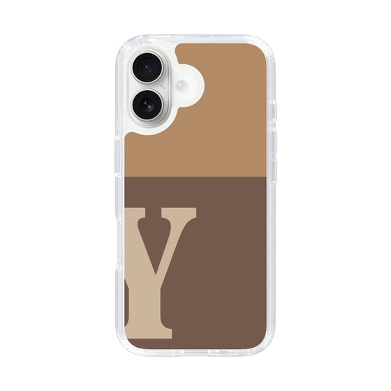 Slim Protection Case［ オリジナル - initial two tone - Y brown ］