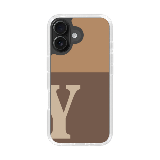 Slim Protection Case［ オリジナル - initial two tone - Y brown ］