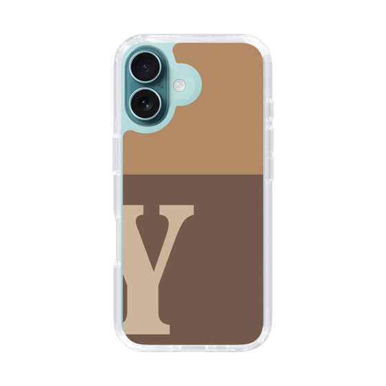 Slim Protection Case［ オリジナル - initial two tone - Y brown ］