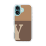 Slim Protection Case［ オリジナル - initial two tone - Y brown ］