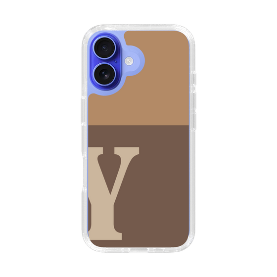 Slim Protection Case［ オリジナル - initial two tone - Y brown ］