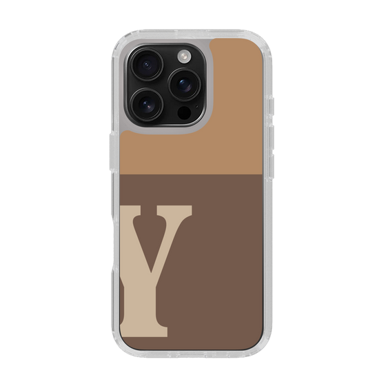 Slim Protection Case［ オリジナル - initial two tone - Y brown ］