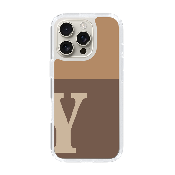 Slim Protection Case［ オリジナル - initial two tone - Y brown ］