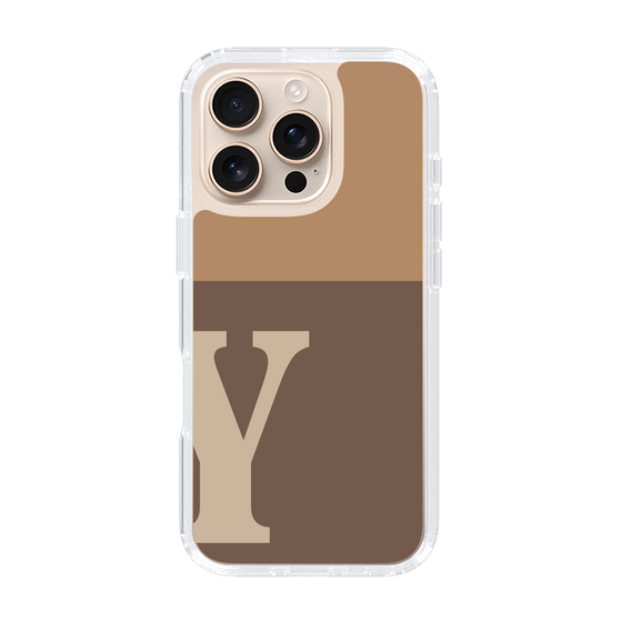 Slim Protection Case［ オリジナル - initial two tone - Y brown ］