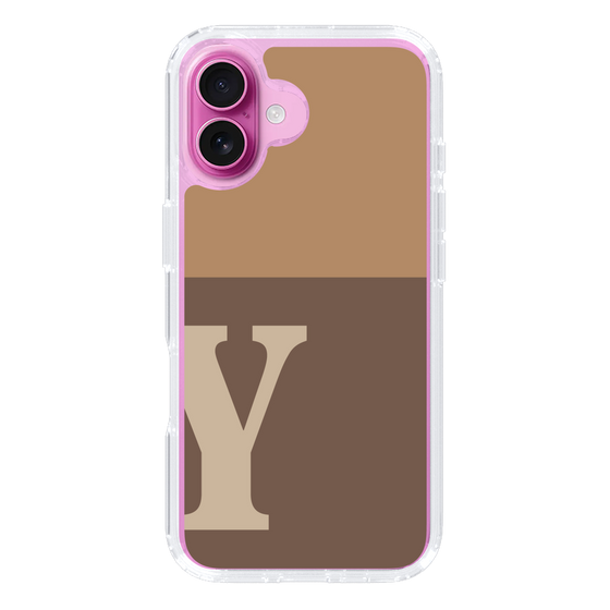 Slim Protection Case［ オリジナル - initial two tone - Y brown ］