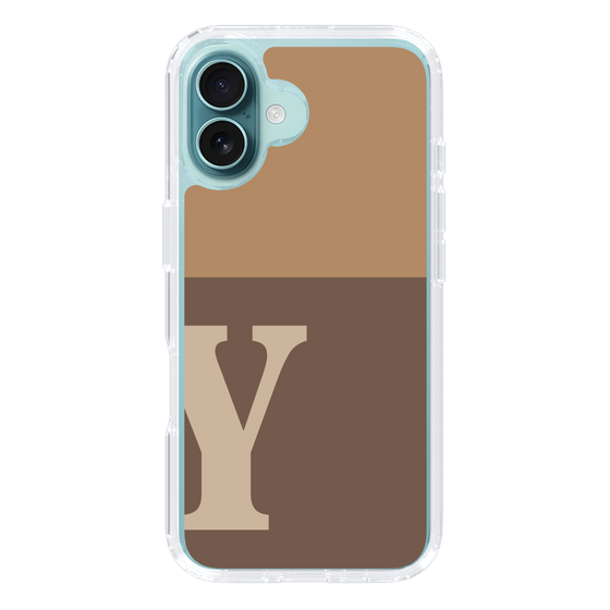 Slim Protection Case［ オリジナル - initial two tone - Y brown ］