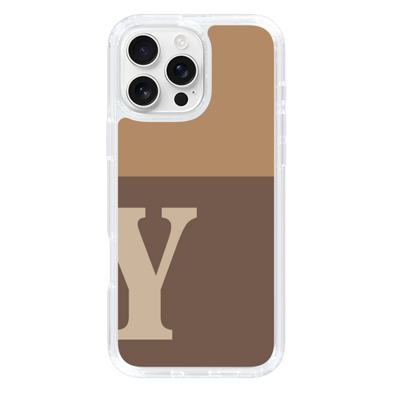 Slim Protection Case［ オリジナル - initial two tone - Y brown ］
