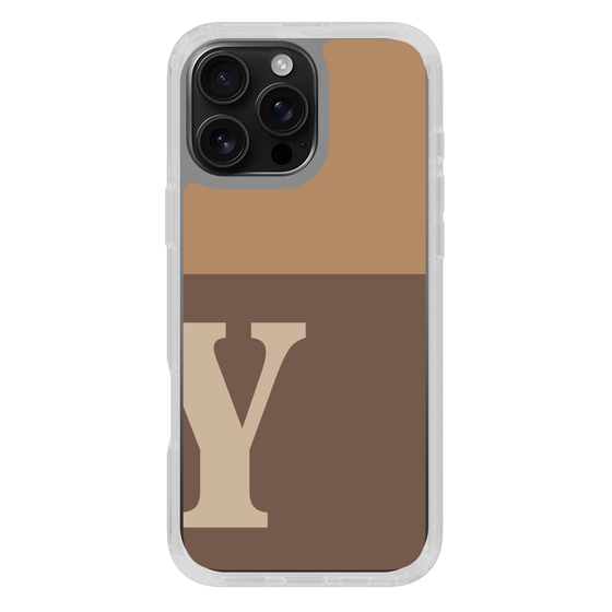 Slim Protection Case［ オリジナル - initial two tone - Y brown ］
