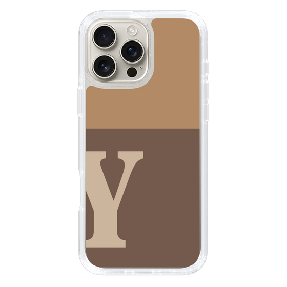 Slim Protection Case［ オリジナル - initial two tone - Y brown ］
