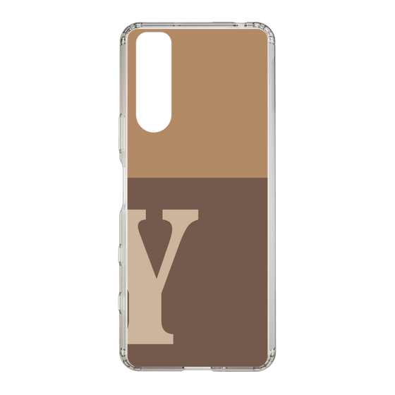Slim Protection Case［ Original - initial two tone - Y brown ］
