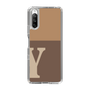 Slim Protection Case［ Original - initial two tone - Y brown ］