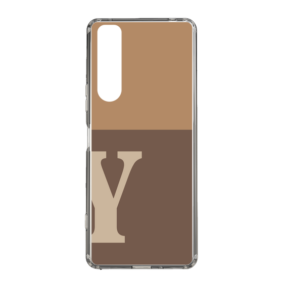 Slim Protection Case［ Original - initial two tone - Y brown ］