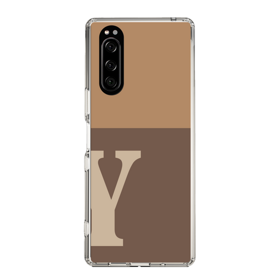 Slim Protection Case［ Original - initial two tone - Y brown ］