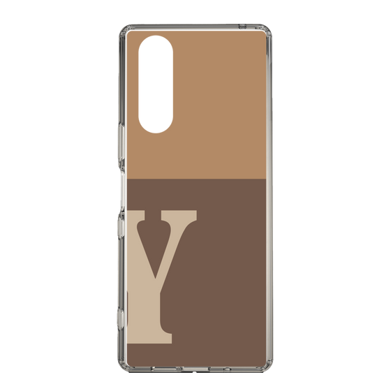Slim Protection Case［ Original - initial two tone - Y brown ］