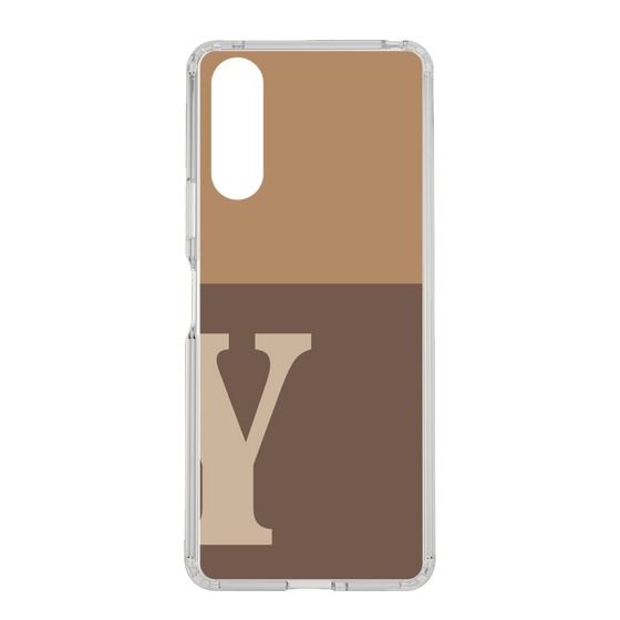Slim Protection Case［ Original - initial two tone - Y brown ］