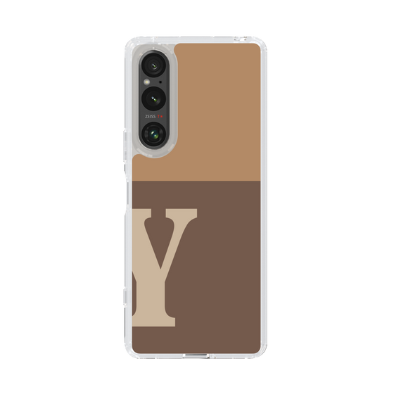 Slim Protection Case［ Original - initial two tone - Y brown ］