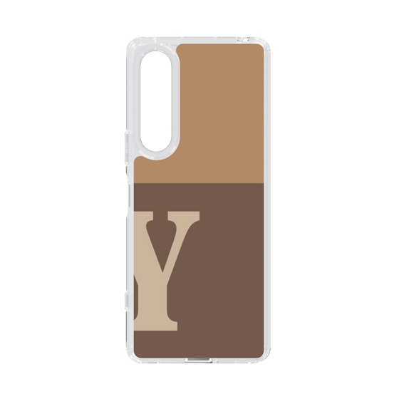 Slim Protection Case［ Original - initial two tone - Y brown ］