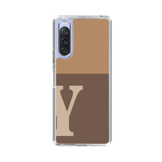 Slim Protection Case［ Original - initial two tone - Y brown ］